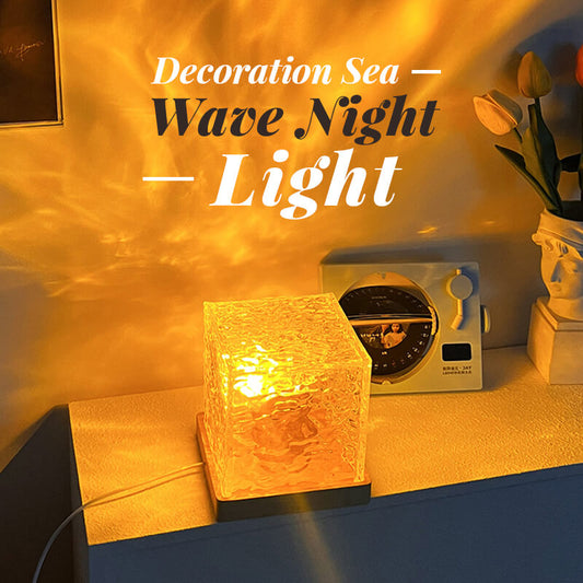 🔥 52% KORTING ! ✨ Dynamische Watergolf Projector - 16 Kleuren, USB Oplaadbaar, 3D Lichteffect 🌊✨