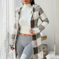 🔥 Tijdelijke Aanbieding ✨ Dames Geruite Jas met Capuchon en Ritssluiting – Trendy Look & Comfortabele Warmte 🧥