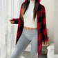 🔥 Tijdelijke Aanbieding ✨ Dames Geruite Jas met Capuchon en Ritssluiting – Trendy Look & Comfortabele Warmte 🧥