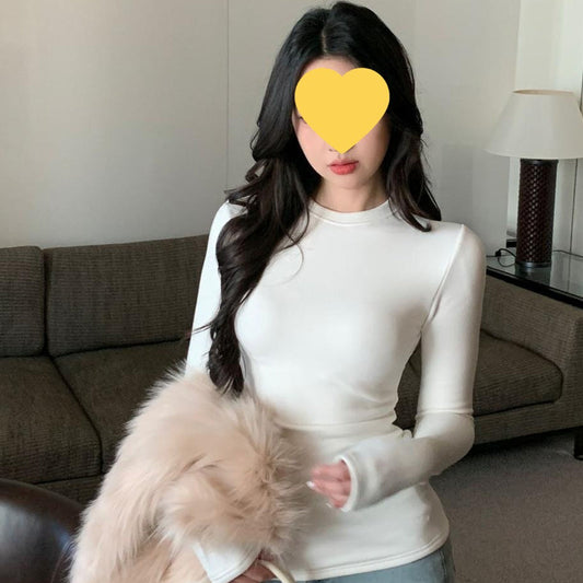 Thermische getailleerde top met lange mouwen voor dames