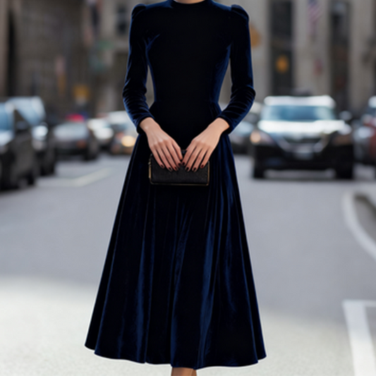 📣56% korting🔥 Elegante A-Lijn Midi-jurk – Tijdloos en Flatterend! 👗
