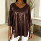 ✨Upgrade je Look met de Glitter V-Hals Top! 50% Korting!✨