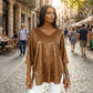 ✨Upgrade je Look met de Glitter V-Hals Top! 50% Korting!✨