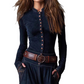 🔥Hot Sale Offers-Vintage Standkraag Button-Down Swing Jurk🛒Vandaag gratis verzending.✨