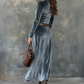 🛒Vandaag gratis verzending.✨ Luxe Fluwelen Maxi-Jurk voor Dames – Elegant en Comfortabel! 💃