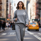 📣55% korting!🤩Tweedelige gebreide loungewearset voor dames