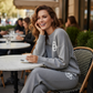 📣55% korting!🤩Tweedelige gebreide loungewearset voor dames