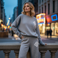 📣55% korting!🤩Tweedelige gebreide loungewearset voor dames