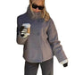 ✈️Nieuw binnen met gratis levering!🧥Nieuw binnen!Damesjas met opstaande kraag, enkelrijks en kort model