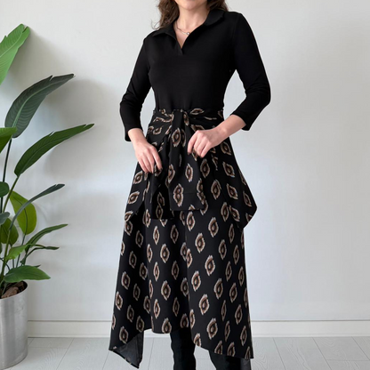 ✨ Nieuw & Nu in de aanbieding: Getailleerde Fit & Flare Midi Jurk met Strikceintuur