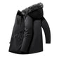 🎁2026 Nieuw binnen 50% KORTING💥NieuwWinddichte thermische parka met capuchon voor heren, halflang