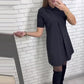 ⏳Beperkte tijd gratis levering!🚛💃Elegante mini-jurk met perfecte snit en stijlvolle kraag✨