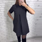 ⏳Beperkte tijd gratis levering!🚛💃Elegante mini-jurk met perfecte snit en stijlvolle kraag✨
