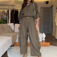💖Dames Loose-Fit Top & Broek Set – elegant, comfortabel & tijdloos✨