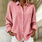 💥 Tijdelijke aanbieding! Dames Casual Overhemd met Lange Mouwen – Zachte Textuur & Relaxte Pasvorm 💕