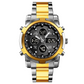 ⌚ NU 66% KORTING! ⌛️ Heren  horloge – Waterdicht & Staalband | Analoog-Digitaal🛡️