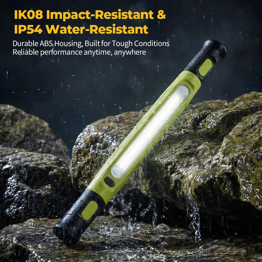 24 uur lang 50% korting!🔧Oplaadbare Werkverlichtingsbalk – 3000LM, IPX4 Waterdicht & 360° Haak!