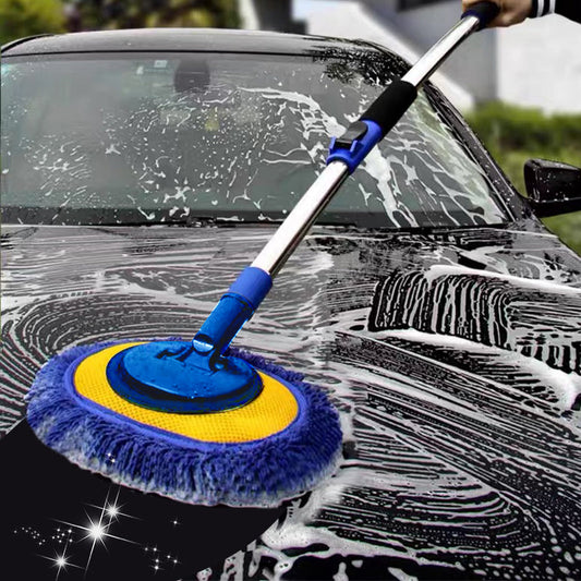 📢📢 50% korting!! ⏰🚗 Robuuste autowasmop met lange steel | Telescopisch & Aluminium