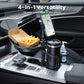 🔥GROOT KORTING! 4-in-1 Autobekerhouder met Draaibare Telefoonhouder & Dienblad🚗