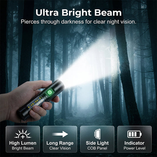 50% korting🔥Draagbare, superheldere LED-zaklamp 🔦 De ideale metgezel voor uw buitenactiviteiten