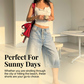 Sommerkollektion 2026 🧡 Lässige Damen-Jeanshose mit mehreren Knöpfen und weitem Bein 👖 Modisch und vielseitig kombinierbar
