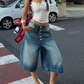 Sommerkollektion 2026 🧡 Lässige Damen-Jeanshose mit mehreren Knöpfen und weitem Bein 👖 Modisch und vielseitig kombinierbar