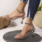 50% korting 🔥 Designer sandalen met strass-steentjes en sculpturale hakken👠