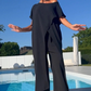 🌴 Resort Linnen Set • Asymmetrisch Top & Wijde broek 😍