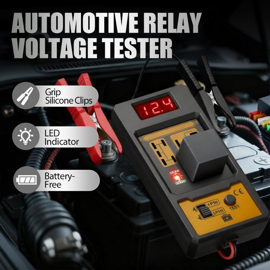 🔥Relaisdiagnosetester met LED-indicatielamp✅ Digitale Aflezing Veilige Verbinding Universeel Compatibel