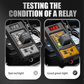 🔥Relaisdiagnosetester met LED-indicatielamp✅ Digitale Aflezing Veilige Verbinding Universeel Compatibel
