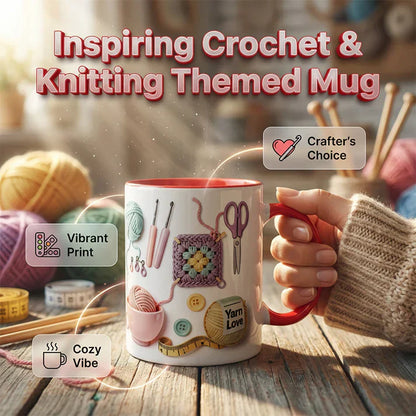 🏆Flitsverkoop⚡Meer dan 50.000 verkocht! Bijna op😱Yarn Love-mok, cadeau voor handwerkers en creatievelingen