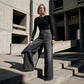 🔥50K+ VERKOCHT | HALVE PRIJS 👖 Hoge taille wrap jeans KWALITATIEVE MENGSTOF, asymmetrisch ontwerp met knopen