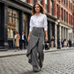 🔥50K+ VERKOCHT | HALVE PRIJS 👖 Hoge taille wrap jeans KWALITATIEVE MENGSTOF, asymmetrisch ontwerp met knopen