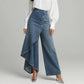 🔥50K+ VERKOCHT | HALVE PRIJS 👖 Hoge taille wrap jeans KWALITATIEVE MENGSTOF, asymmetrisch ontwerp met knopen