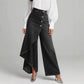 🔥50K+ VERKOCHT | HALVE PRIJS 👖 Hoge taille wrap jeans KWALITATIEVE MENGSTOF, asymmetrisch ontwerp met knopen