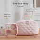 🔥ACTIE! Make-uptas✨Grote capaciteit & Afneembare binnenzak👝