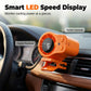 ⭐ Bestseller! Draagbare LED-ventilator | Stil en krachtig koelend💨 Voor onderweg & in de auto