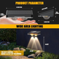✨ TOP GADGET 🌿1+1 GRATIS💡Solar LED Wandlamp voor Buiten | Draadloze Tuinverlichting met Sensor | RGB & Warm Wit | Weerbestendig