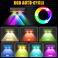 ✨ TOP GADGET 🌿1+1 GRATIS💡Solar LED Wandlamp voor Buiten | Draadloze Tuinverlichting met Sensor | RGB & Warm Wit | Weerbestendig