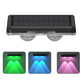 ✨ TOP GADGET 🌿1+1 GRATIS💡Solar LED Wandlamp voor Buiten | Draadloze Tuinverlichting met Sensor | RGB & Warm Wit | Weerbestendig