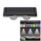 ✨ TOP GADGET 🌿1+1 GRATIS💡Solar LED Wandlamp voor Buiten | Draadloze Tuinverlichting met Sensor | RGB & Warm Wit | Weerbestendig