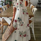 🔥50K+ VERKOCHT | 50% KORTING🌼Boho Maxi Jurk V-hals ADEMENDE KWALITATIEVE MENGSTOF