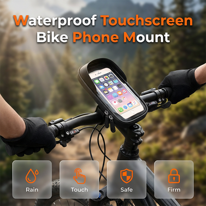 🔥VOORDEEL 🚴‍♂️ Waterdichte Fietshouder 360° Draaibaar Touchscreen✨