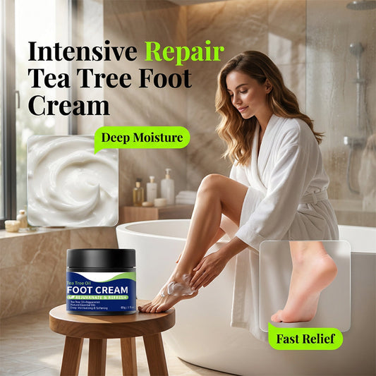 ✨ SUPER AANBIEDING! Theeboomolie Voetcreme - Herstelt Droge Voeten Snel 🦶