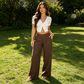 🔥TIJDELIJKE KORTING ☀️Dames Hoge Taille Linnen Broek Luchtig Ademend Zomerbroek