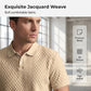 🎉 Zomeruitverkoop! Premium Jacquard Heren Shirt – Luxe, Ademend en Lichtgewicht 🌞