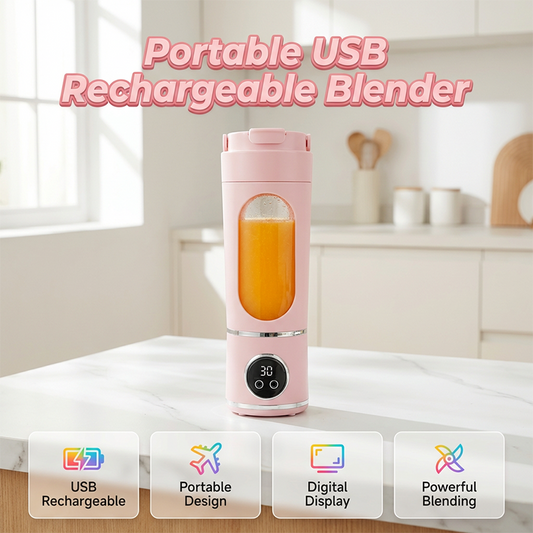 🔥KORTING Draagbare Oplaadbare Blender | Onderweg Smoothies Maken🥤