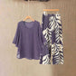 📢📢50% KORTING! 💃Dames 2-delige set met bloes & broek, luchtig en stijlvol💥