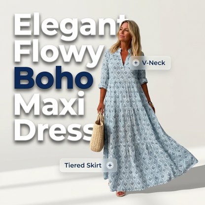 🔥Kortingen Dames Boho Maxi Jurk | Ademend & Stijlvol Voor Zomer