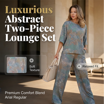Luxurious Abstract Two-Piece Lounge Set